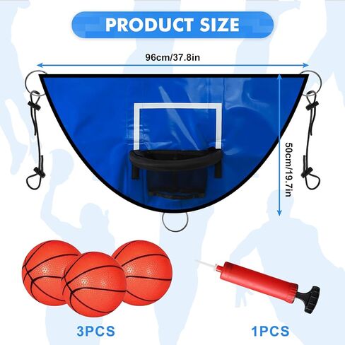 حلقة كرة السلة الترامبولين من Gpaentsn، لعبة كرة السلة الترامبولين لمرفق كرة السلة الترامبولين مع 3 كرات سلة صغيرة in Kuwait