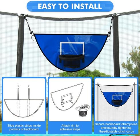حلقة كرة السلة الترامبولين من Gpaentsn، لعبة كرة السلة الترامبولين لمرفق كرة السلة الترامبولين مع 3 كرات سلة صغيرة in Kuwait