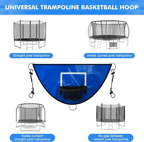 حلقة كرة السلة الترامبولين من Gpaentsn، لعبة كرة السلة الترامبولين لمرفق كرة السلة الترامبولين مع 3 كرات سلة صغيرة in Kuwait