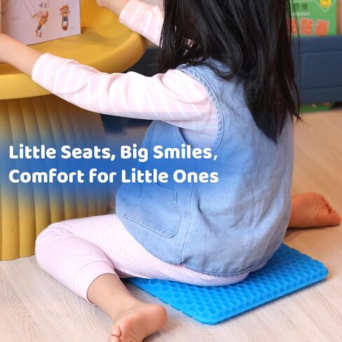 19.7＂ Gel Seat Cushion, Super Large & Thick Office Chair Cushion for Long Sitting - Back Hip Tailbone Pain Relief Cushion, Egg Seat Cushion Desk Chair Pads for Cars Wheelchair - Fits up to 550 lbs in Kuwait