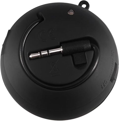 مكبر صوت صغير، مكبر صوت محمول قابل للسحب، مضخم صوت ببطارية 180 مللي أمبير في الساعة وقابلة لإعادة الشحن عبر USB، وقت استعداد طويل، مكبر صوت صغير مع مقبس 3.5 ملم في الأسفل للهواتف الذكية والكمبيوتر in Kuwait