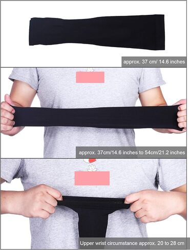 Mudder 8 Pairs Unisex UV Protection Arm Cooling Sleeves Ice Silk Arm Cover (Black, Knitted Ice) in Saudi Arabia