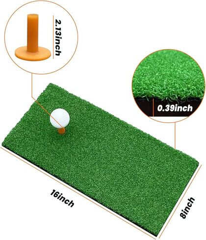 Small Golf Mat Portable Golf Hitting Mat with Rubber tee for Garage Concrete Backyard Golf Simulator Indoor Outdoor in Kuwait