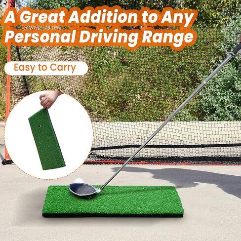 Small Golf Mat Portable Golf Hitting Mat with Rubber tee for Garage Concrete Backyard Golf Simulator Indoor Outdoor in Kuwait