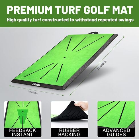 Golf Hitting Mat, Golf Swing Mat for Path Feedback Golf Practice Mat, Advanced Guides and Rubber Backing Golf Training Mat, Indoor and Ourdoor to Enhance Your Game in Saudi Arabia