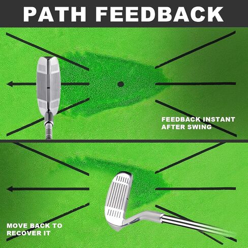 Golf Hitting Mat, Golf Swing Mat for Path Feedback Golf Practice Mat, Advanced Guides and Rubber Backing Golf Training Mat, Indoor and Ourdoor to Enhance Your Game in Saudi Arabia