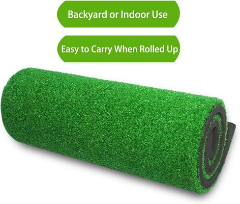 حصيرة الجولف الشراعية| العشب الاصطناعي، بساط ضرب الجولف ذو القاعدة الرغوية| سجادة جولف للتمارين الخارجية والداخلية مع تي شيرت مطاطي لممارسة التأرجح والتقطيع in Kuwait