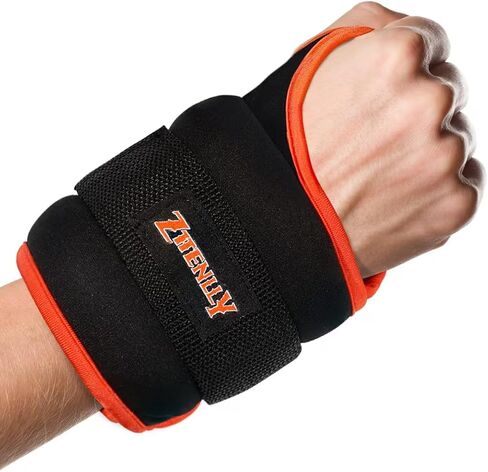 Wrist Weights Sets of 2 - Adjustable Size - 1lbs*2/2lbs*2/3lbs*2 Thumb Loops Lock Arm Hand Weights Sets for Women & Men - Suitable for Walking, Physical Therapy, Running, Yoga, and Aerobics in Kuwait