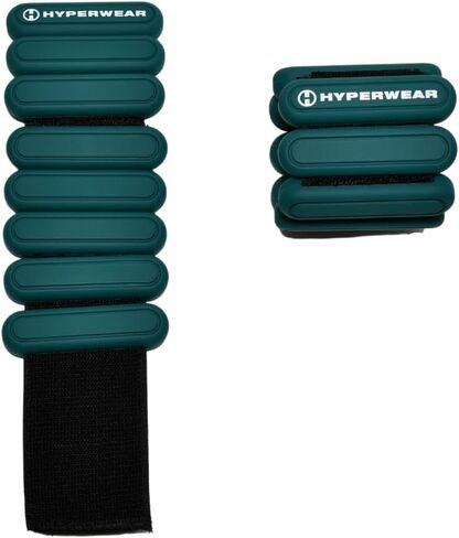 HYPERWEAR Stylish Wrist and Ankle Weights Amplify Your Workouts with Adjustable Wrist Weights Ankle Weights for Women for Walking, Running, Pilates, Yoga, Barre (1lb weights set of 2) in Saudi Arabia