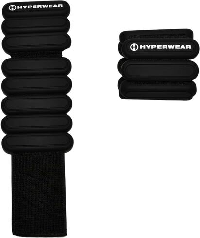 HYPERWEAR Stylish Wrist and Ankle Weights Amplify Your Workouts with Adjustable Wrist Weights Ankle Weights for Women for Walking, Running, Pilates, Yoga, Barre (1lb weights set of 2) in Saudi Arabia