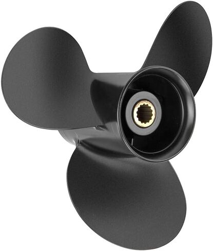 Qiclear OEM Upgrade 14 Spline Tooth Aluminum Outboard Propeller fit Mercury Motos 9.9/15/20HP &Tohatsu Motos 9.9HP 15HP 18HP,9.9HP 12HP 15HP 18HP 20HP,NSM NSF MFS, 2-1/2" Gearcase,Rh in Saudi Arabia
