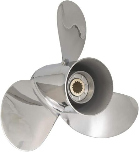 YOUNG PROPS Tim's Marine 13 x 19 Stainless Steel Outboard Propeller for Yamaha Engines 60-115 HP Reference No.688-45970-03-98, 15 Tooth, RH in Saudi Arabia
