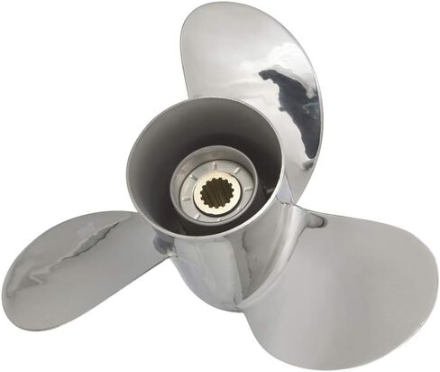 YOUNG PROPS Tim's Marine 13 x 19 Stainless Steel Outboard Propeller for Yamaha Engines 60-115 HP Reference No.688-45970-03-98, 15 Tooth, RH in Saudi Arabia