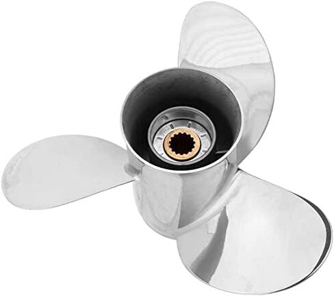 YOUNG PROPS Tim's Marine 13 x 19 Stainless Steel Outboard Propeller for Yamaha Engines 60-115 HP Reference No.688-45970-03-98, 15 Tooth, RH in Saudi Arabia