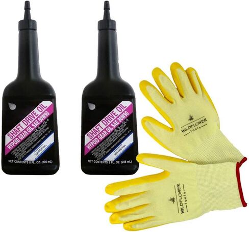 08208-0080 Pro Shaft Drive Oil (Pack of 2) with One Pair of Yellow Gloves in Saudi Arabia