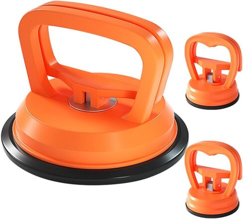 YEEHUNG Car Dent Puller، 3 قطع أداة إصلاح انبعاجات السيارة البرتقالية، أكواب شفط لإزالة الانبعاجات، مزيل الانبعاجات، أكواب الشفط تستخدم بشكل أساسي لإزالة وتحريك الهاتف وأجهزة الكمبيوتر والشاشات وبعض خدوش السيارات in Saudi Arabia
