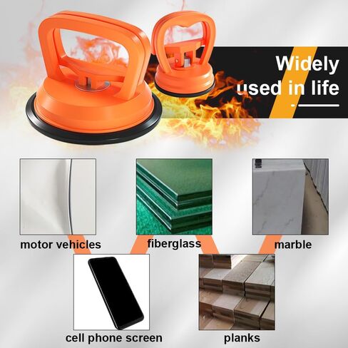 YEEHUNG Car Dent Puller، 3 قطع أداة إصلاح انبعاجات السيارة البرتقالية، أكواب شفط لإزالة الانبعاجات، مزيل الانبعاجات، أكواب الشفط تستخدم بشكل أساسي لإزالة وتحريك الهاتف وأجهزة الكمبيوتر والشاشات وبعض خدوش السيارات in Saudi Arabia