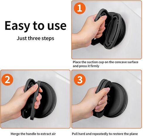 Dent Puller, 3 Pack Dent Removal Kit with Scraper Tool, Powerful Car Dent Remover,Suction Cup Dent Puller and Dent Repair Kit Handle Lifter for Cars Body Dent,Glass,Tiles ,Objects Moving,Dent Repair in Kuwait