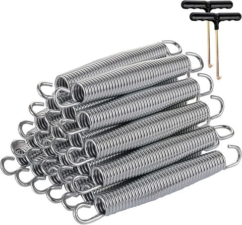 yarlung 20 Pack 7 Inch Trampoline Springs with 2 T-Hooks, Stainless Steel Springs Replacement Parts for Skywalker, JumpKing, Upperbounce, Skybound in Saudi Arabia