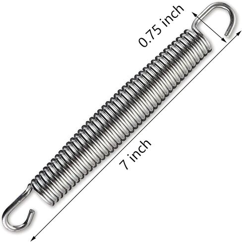 yarlung 20 Pack 7 Inch Trampoline Springs with 2 T-Hooks, Stainless Steel Springs Replacement Parts for Skywalker, JumpKing, Upperbounce, Skybound in Saudi Arabia