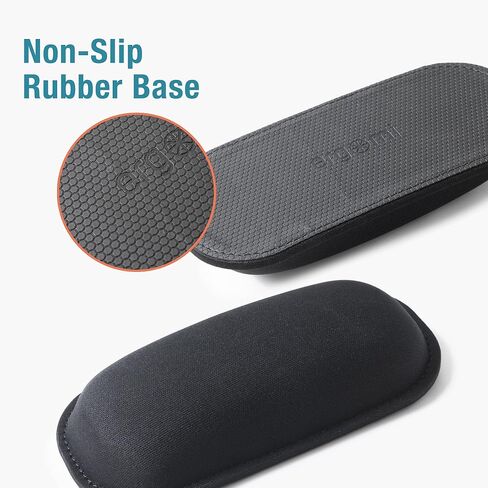 وسادة دعم مسند المعصم من Ergomi Mouse، لتخفيف آلام الكتابة، خفيفة الوزن لسهولة الحمل، دعم مريح للمكتب/المدرسة/الكمبيوتر/الكمبيوتر المحمول/Mac، أسود in Kuwait