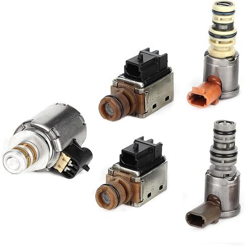 مجموعة الملف اللولبي Smission، الملف اللولبي 4L60E، طقم الملف اللولبي التحول 4L60E 5 قطع من مجموعة صمامات الملف اللولبي المعدنية الثقيلة والبلاستيكية مناسبة لمنتجات جنرال موتورز in Kuwait