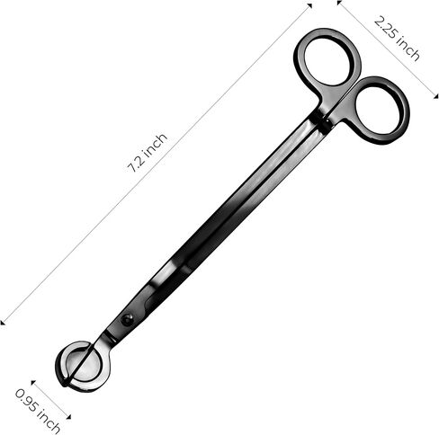 VViViD Candle Accessory Set, Contains Wick Trimmer, Candle Snuffer, and Wick Dipper, Black Stainless Steel in Saudi Arabia