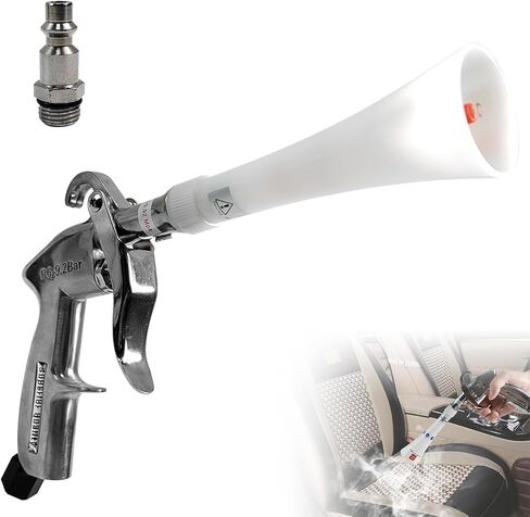Bqweun Aluminium Car Cleaning Gun with Tapered Nozzle, Air Blower Blow Gun Producing Powerful Blast of Air for Cleaning Cars, Velvet, Furniture and Carpets in Saudi Arabia