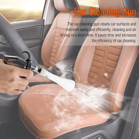 Bqweun Aluminium Car Cleaning Gun with Tapered Nozzle, Air Blower Blow Gun Producing Powerful Blast of Air for Cleaning Cars, Velvet, Furniture and Carpets in Saudi Arabia
