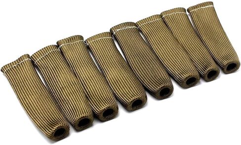 Titanium 1200° Spark Plug Wire Boots Heat Shield Protector Sleeve for LS1 / LS2 SBC BBC 350 454 Car Truck 350 454(8 PCS) in Saudi Arabia