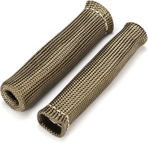 Titanium 1200° Spark Plug Wire Boots Heat Shield Protector Sleeve for LS1 / LS2 SBC BBC 350 454 Car Truck 350 454(8 PCS) in Saudi Arabia