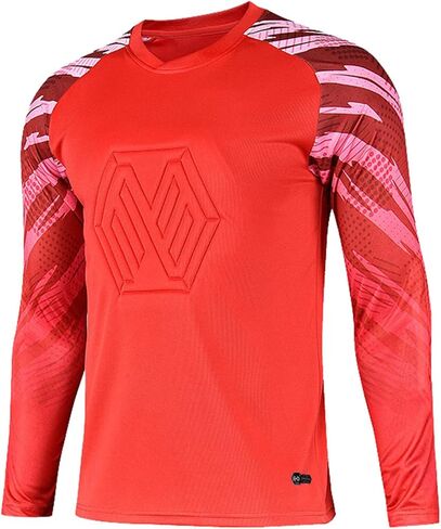 TAIKMD Boys Football Goalkeeper Jersey Padded Protection Goalie Shirt Long Sleeve Training Soccer Tops Clothes in Saudi Arabia