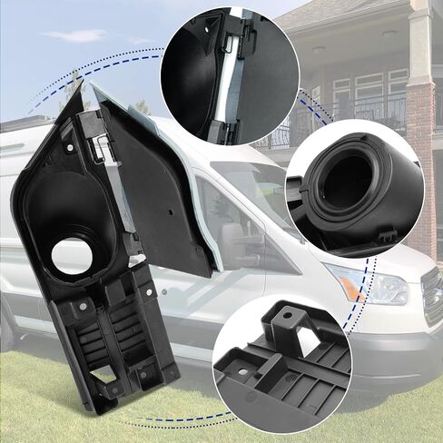Jaronx Compatible with Ford Transit Fuel Door Assembly 2015-2023, Fuel Filler Door Kit with Gas Cap Cover for Transit-150/Transit-250/Transit-350/Transit-350HD, Fuel Door Housing Hinge CK4Z-5427936-A in Saudi Arabia