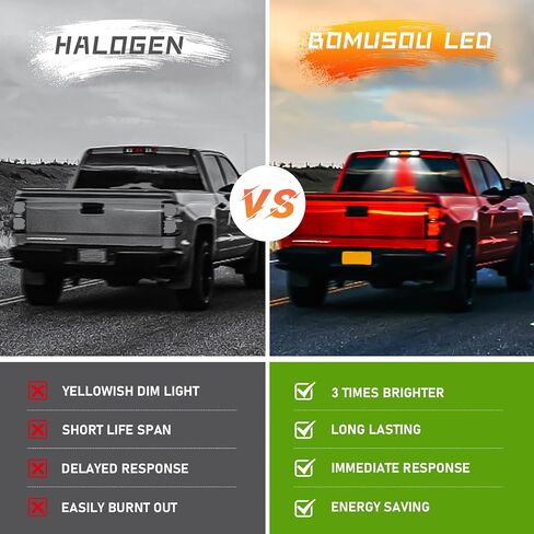 LED Third 3rd Brake Light for 1999-2007 Chevy Silverado/GMC Sierra 1500 2500 3500 HD Classic, Rear Cargo Lamp High Mount Stop light (Smoke Lens) in Saudi Arabia