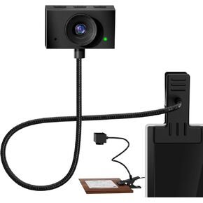 1080P Full HD Webcam for pc, 95°FOV Computer Camera,Webcam with Microphone, USB Computer Web Camera Plug and Play,Middle-Screen Webcam with Gooseneck Stand&Privacy Cover,for Zoom/Skype/Teams Meetings