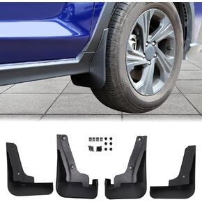 Aunginsy 4Pcs Mud Flaps Compatible with Ford Maverick 2022 2023 2024 Truck All-Weather Fender Front and Rear Mud Splash Guards No Drilling Required Flexible Material Protection Exterior Accessories