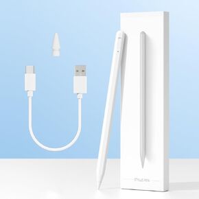 Stylus Pen for iPad 9th&10th Fast Charge Pencil，Magnetic，Palm Resistant， Compatible with 2018-2024 Apple iPad Pro11&12.9 inch, iPad Air 3/4/5,iPad 6-10,iPad Mini 5/6