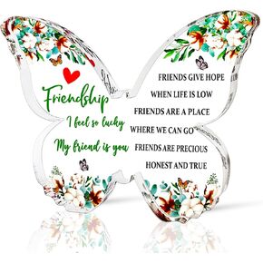 JUQNIU Friendship Gifts for Women, Best Friend Birthday Gifts for Women, Gifts for Friend Female Coworker Bestie BFF Soul Sister-Friendship Plaques