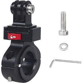 Aluminum Bike Bicycle Handlebar Mount for Gopro Hero 11 10 9 8 7 6 5 4 Session AKASO Campark and Insta360 ONE Action Cameras, Mountain Bike Rack Mount (0.87"-1.26")