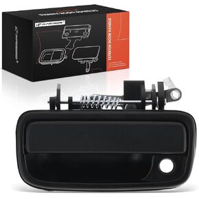 A-Premium Exterior Door Handle Front Left Driver Side - Compatible with 1995-2004 Toyota Tacoma - Textured Black, w/Key Hole - Replace# TO1310117, 69220-35020, 6922035020