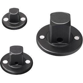 3PCS Low Profile Impact Socket Adapter Set, CR-MO Steel Heavy-Duty Impact Grade Convertor (3/4" M to 1/2" F, 1/2" M to 3/8" F, 3/8" M to 1/4" F)