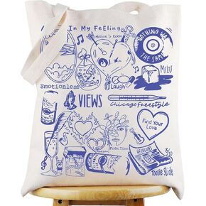 WZMPA Rapper Singer Album Tote Bag Rap Music Gift Singer Concert Shoulder Bag Singer Merchandise