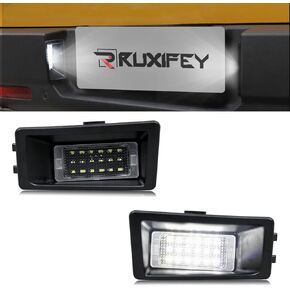 RUXIFEY LED License Plate Lights Tag Light Assembly Compatible with Ford Bronco Sport Truck 2021-2024, Replace OEM# M1PZ-13550-A Rear Tag Lamp 6500K White