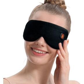 Heated Eye Mask USB Cordless Heat Eye Compress for Dry Eyes Warm Eye Compress Heating Pad for Dry Eyes/Blepharitis/Dark Circles/MGD/Puffy Eyes/Sleep, Blackout Eye Mask for Travel Electric