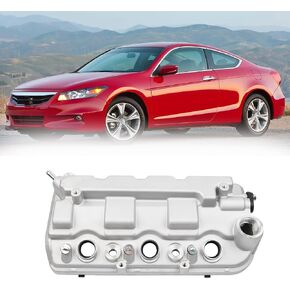 Dasbecan 264-491 Aluminium Front Engine Valve Cover Compatible with 2003-2017 Acura Honda Accord Odyssey Pilot Ridgeline Crosstour Vehicle Models Replaces# 12310-R70-A10 12310-R70-A00