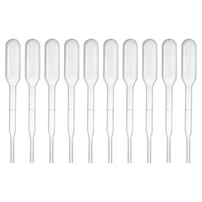 YOKIVE 20 Pcs Disposable Pipette, Lab Dropper with Tapered Tip | Transfer Liquid, Great for Laboratory, Chemistry, Art Project (Clear White, 3ML)
