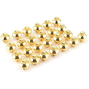 RTRHINOTUNING 50pcs 13mm Wheel Rim Lip Rivets for 8mm/0.31in Hole Gold Wheel Nuts Wheel Plastic Replacement Rivets