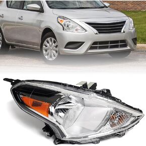 Huray Halogen Headlight Assembly Fit for Nissan Versa 2015-2019 LH OE Factory Projector Headlamp Replacement Left Driver Side