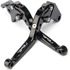Brake Clutch Lever for CMX 500/300 Rebel 2017-2022 CMX500 CMX300 Motorcycle Adjustable Folding Folding Extendable Adjustable CNC Aluminum Accessories (All Black)
