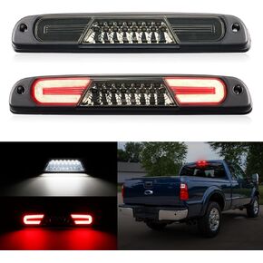 LED 3rd Third Brake Light Compatible with F250 F350 F450 F550 Super Duty 1999-2016/ Ran-ger 1995-2003, CC3Z13A613B, High Mount Rear Brake Light Cab Cargo Lamp Stop Light, Smoked Len